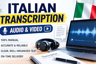 transcribe italian audio or video file