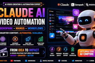 claude video edit automate youtube clip ai video claude genspark manus workflow