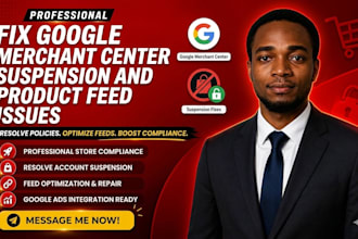 fix google merchant center suspension and approved product feed issues