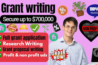 do grant writing,  grant proposal, grant research and grant application