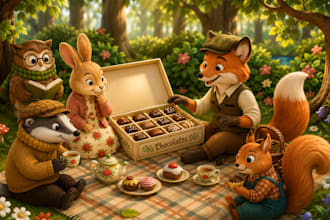 3d children book illustration