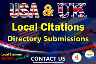 do manual USA and UK local citations for local SEO