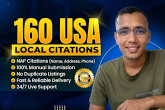 build USA local citations and business listings for local SEO