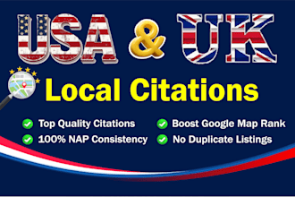 do manual USA and UK local citations for local SEO