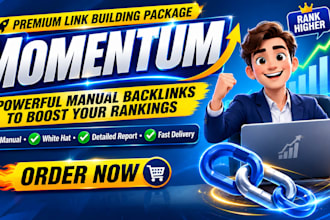 do brand new momentum SEO link building package for your website authority