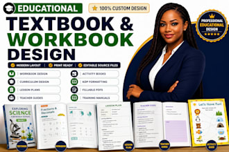design educational textbook, workbook, curriculum and KDP formatting
