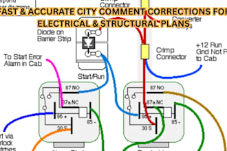 review and city comment correction for electrical and structural drawing