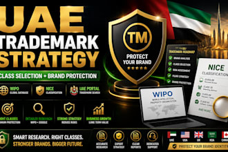 create uae trademark strategy, class selection using wipo, nice, google research