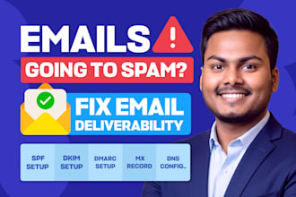 fix spam and email deliverability with spf, dkim, dmarc and mx records