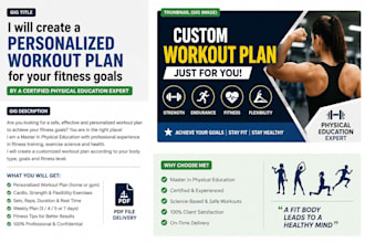 create a personalized workout plan