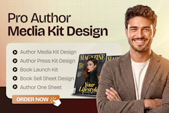 design author speaker one sheet and podcast guest kit for bookings and pitching