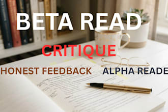 beta read alpha read critique manuscript, memoir or christian book beta reading