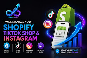 manage your shopify tiktok shop and instagram social media