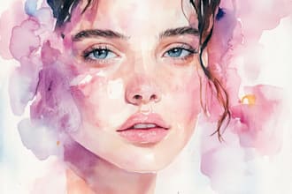 illustrate anything in watercolor style