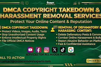 do dmca takedown to remove leaked content and copyright violations