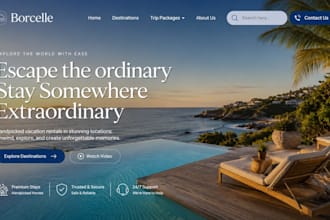 vacation rental website, property management website, direct booking website