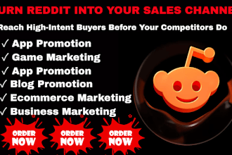 promote business ai, website ecommerce, app gaming, blogs with reddit seo post