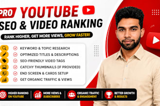 do professional youtube SEO and design high CTR thumbnails