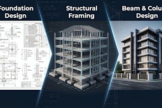 design foundations, beams, columns, and structural framing systems