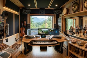 compose ambient fantasy, horror music and immersive game sound design