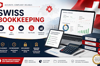 manage swiss bookkeeping, vat, payroll, tax filing, financial reports