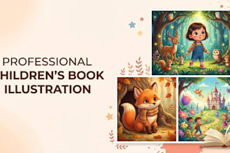 do children story book illustration children book illustration design child book
