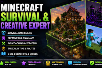 build survival base,creative builds coach minecraft pvp survival speedrun