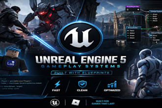 create unreal engine 5 gameplay systems with blueprints