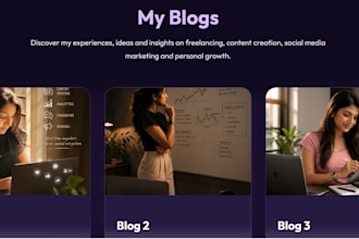 design a professional portfolio website