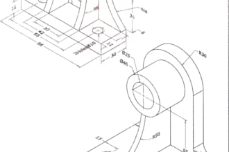 create 2d drawing and 3d models in autocad and solidwork