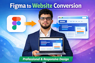 convert figma design to react website