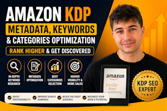 optimize your amazon KDP metadata, keywords categories for higher visibility