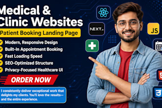 a medical clinic website with patient appointment booking system