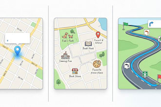 create professional custom maps, location maps, and route maps