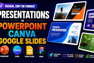 redesign presentation, convert canva figma powerpoint redo editable presentation