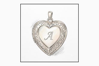 do pencil sketch locket necklace hand drawn locket necklace portrait necklace