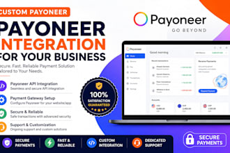 provide custom payoneer integration support