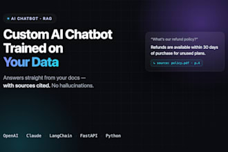 build a custom ai chatbot with rag