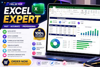 create, format, fix and organize microsoft excel spreadsheets