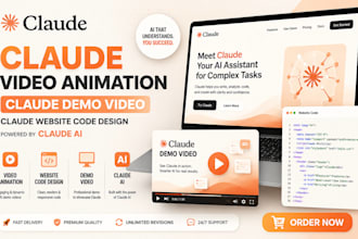 claude video animation claude demo video claude website code design claude ai