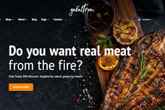 design a modern wix restaurant website for your business