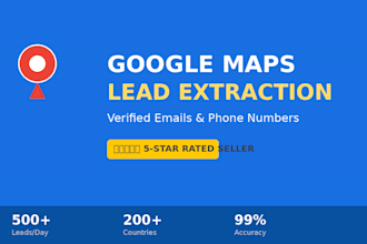 scrape google maps leads with emails and phone numbers for b2b outreach