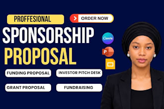design sponsorship proposal funding proposal bid letter and fundraising