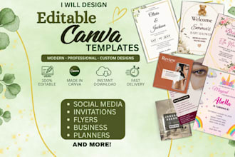 design editable canva templates