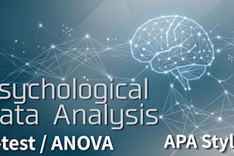 do psychology statistical analysis, anova, and regression in apa style