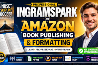 format your book for ingramspark, paperback publishing, amazon kdp formatting