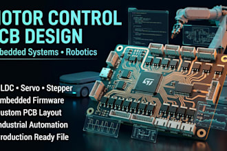 design motor control pcb ,embedded system and robotics