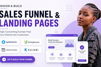 design systeme io sales funnel, gohighlevel, kajabi, clickfunnels landing page