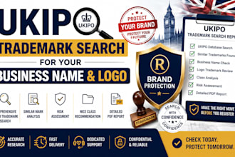 conduct a ukipo trademark search for your business name and logo