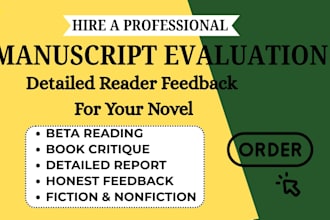provide a detailed manuscript evaluation and reader report for your any genres